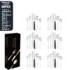 CJ-0006   Stainless steel tableware set for 4 to 8 people - knife, fork, spoon, steak knife set - 24 to 48 pieces set in a colorful box