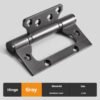 304 stainless steel 4-inch white hinge thickened invisible door bedroom bathroom wardrobe hinge hardware