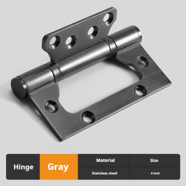 304 stainless steel 4-inch white hinge thickened invisible door bedroom bathroom wardrobe hinge hardware