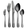 CJ-0013   Stainless steel tableware knife, fork, ladle - 5-piece set. Palace luxury embossed pattern European-style tableware for dining.