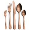 CJ-0013   Stainless steel tableware knife, fork, ladle - 5-piece set. Palace luxury embossed pattern European-style tableware for dining.