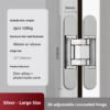 Three-dimensional adjustable invisible hinge. Suitable for concealed doors, folding wooden doors and silent invisible hinges of concealed doors.